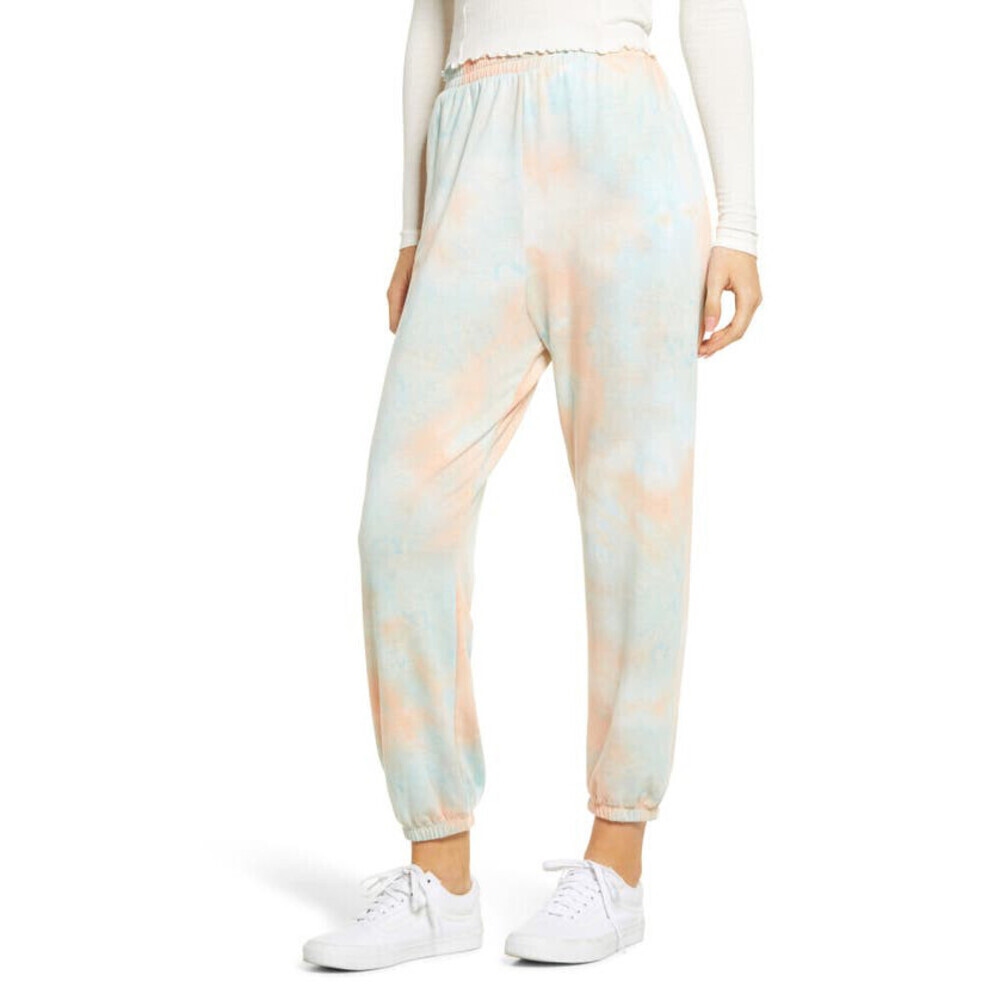 Bp. Women's Joggers Sweatpants Lounge Pants Blue Pink Tie Dye Plus Size 1X